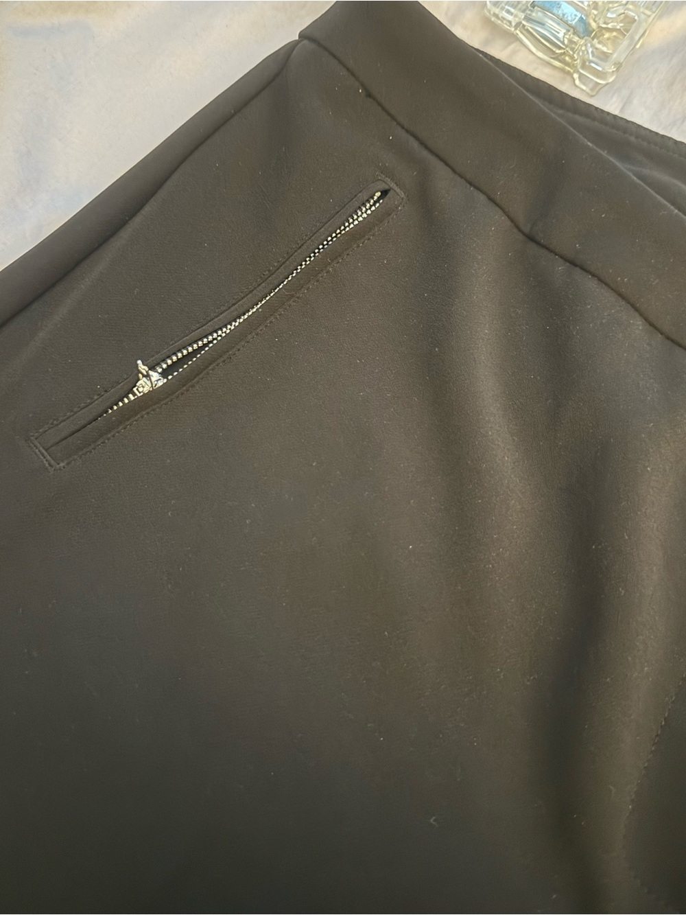 Women’s Black Stretch Zip-Pocket Dress Pants - Picture 6 of 6